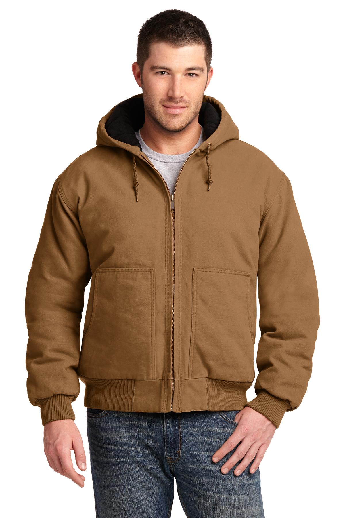 CornerStone® Washed Duck Cloth Insulated Hooded Work Jacket.