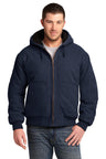 CornerStone® Washed Duck Cloth Insulated Hooded Work Jacket.