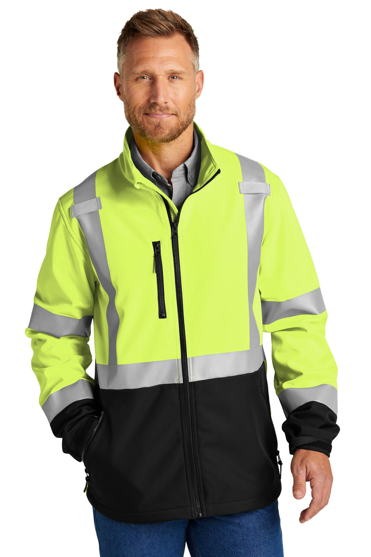 CornerStone® ANSI 107 Class 3 Soft Shell Jacket.