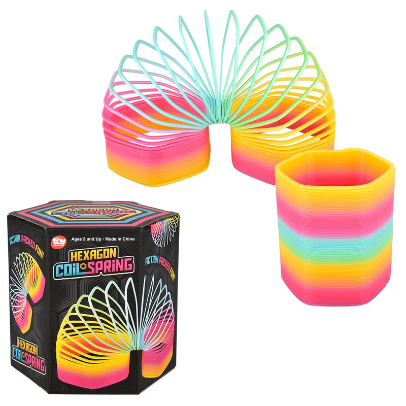 Rainbow Coil Spring Jumbo Hexagon