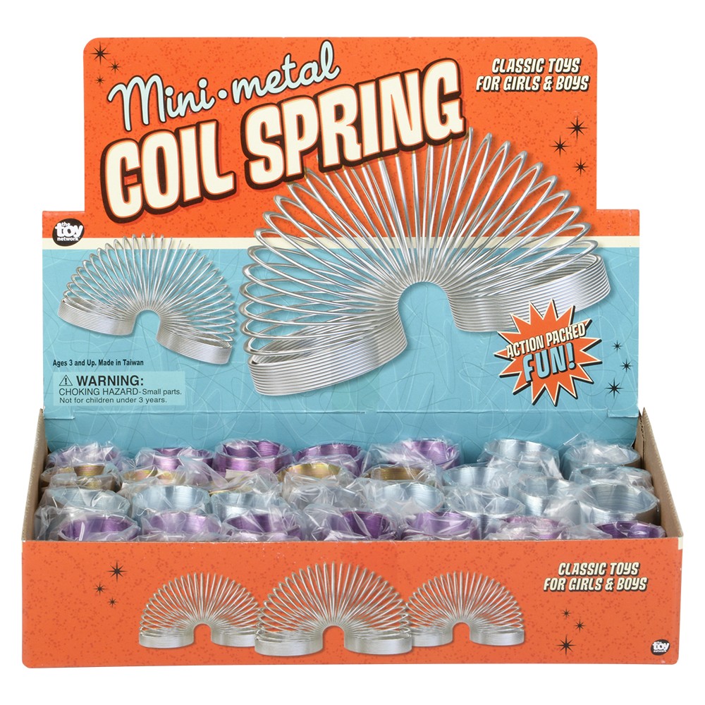 Mini Metal Coil Spring 1" (36 Pc Display)