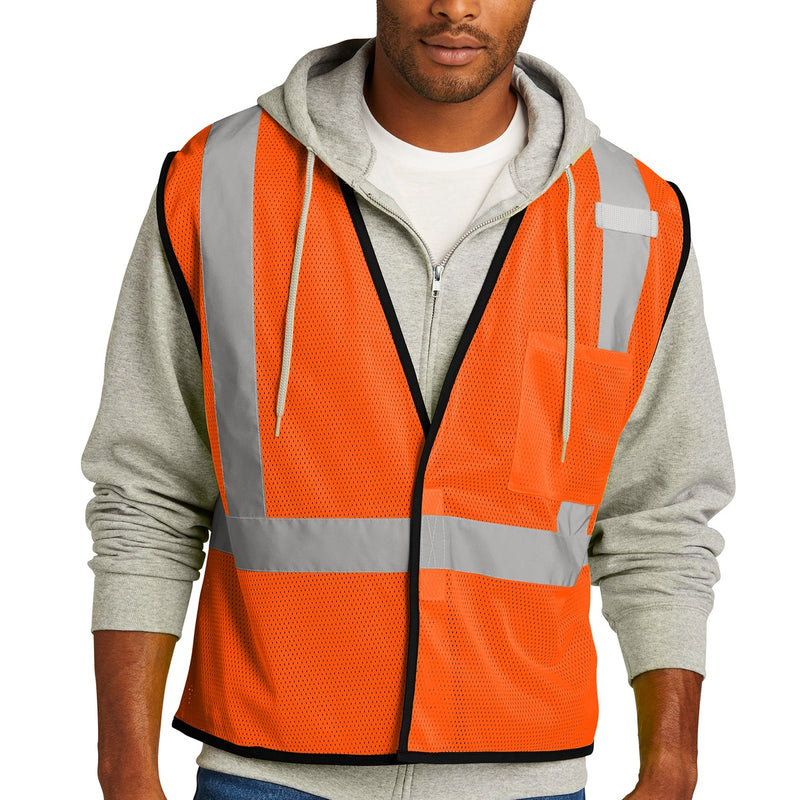 CornerStone ® ANSI 107 Class 2 Economy Mesh One-Pocket Vest