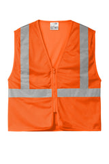 CornerStone ® ANSI 107 Class 2 Economy Mesh Zippered Vest