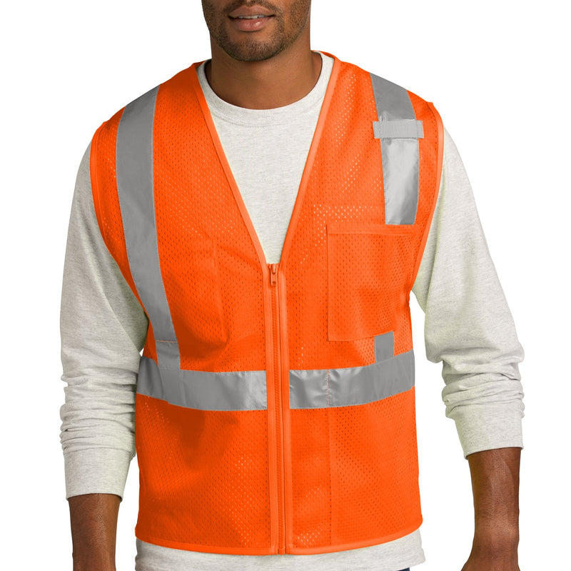 CornerStone ® ANSI 107 Class 2 Mesh Zippered Vest