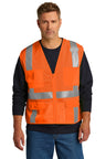 CornerStone ® ANSI 107 Class 2 Mesh Six-Pocket Zippered Vest.