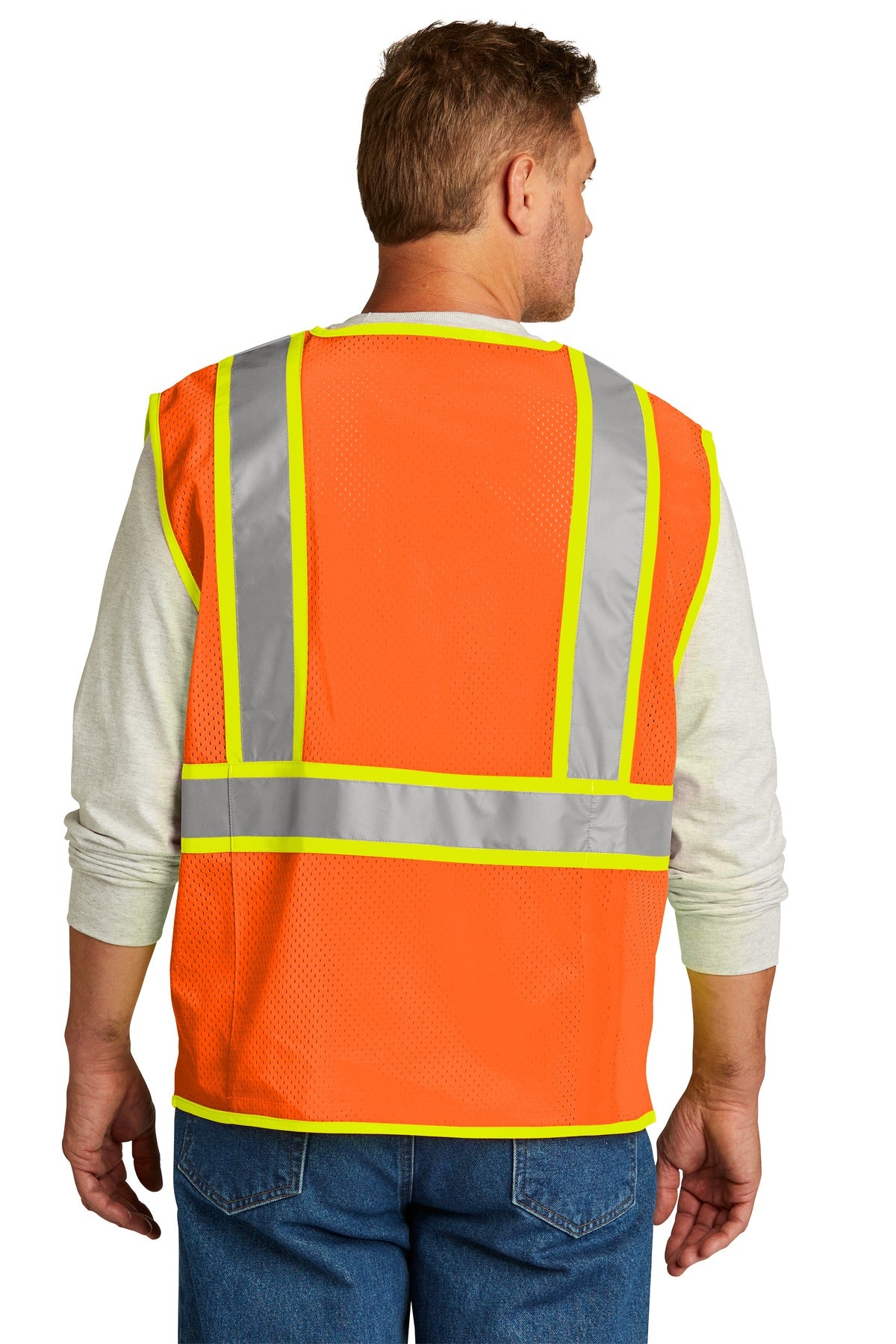 CornerStone ® ANSI 107 Class 2 Surveyor Zippered Two-Tone Vest.