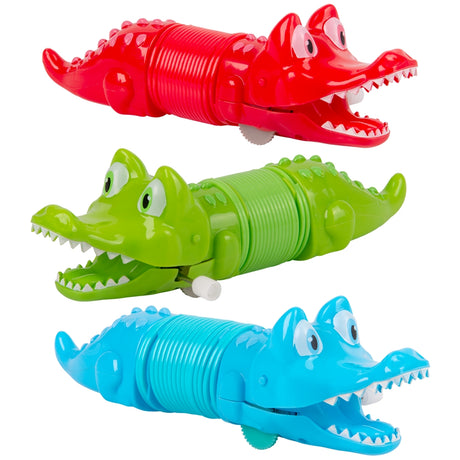 Wind Up Coil Spring Alligator 7"