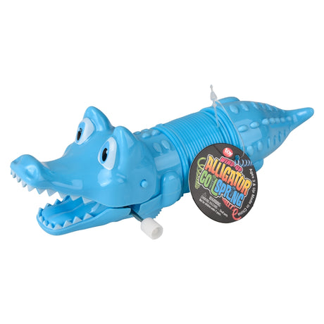 Wind Up Coil Spring Alligator 7"