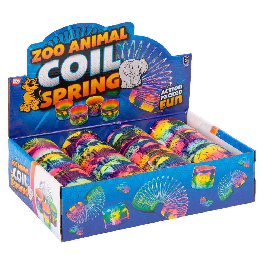 Zoo Animal Print Coil Spring (12 Pc Display)