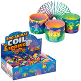 Zoo Animal Print Coil Spring (12 Pc Display)