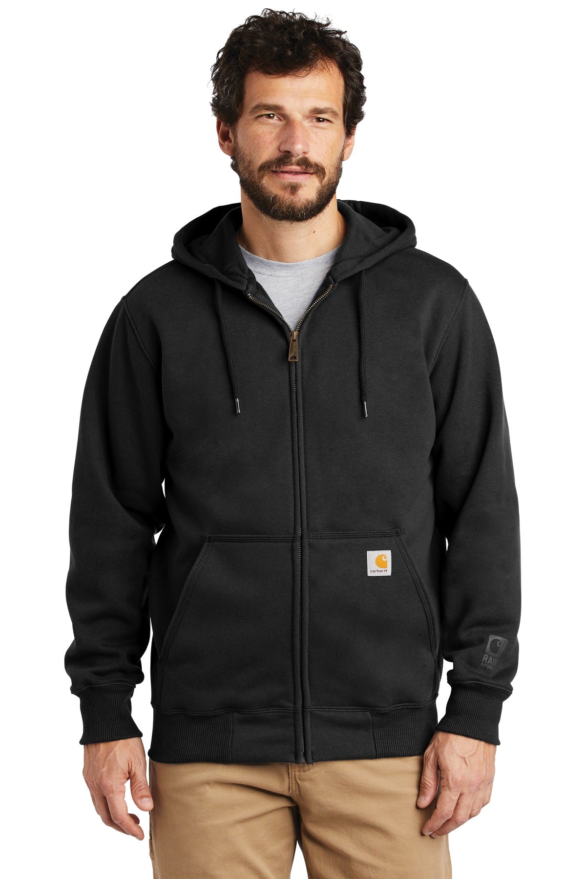 DISCONTINUED Carhartt ® Rain Defender ® Rutland Thermal-Lined Hooded Zip-Front Sweatshir