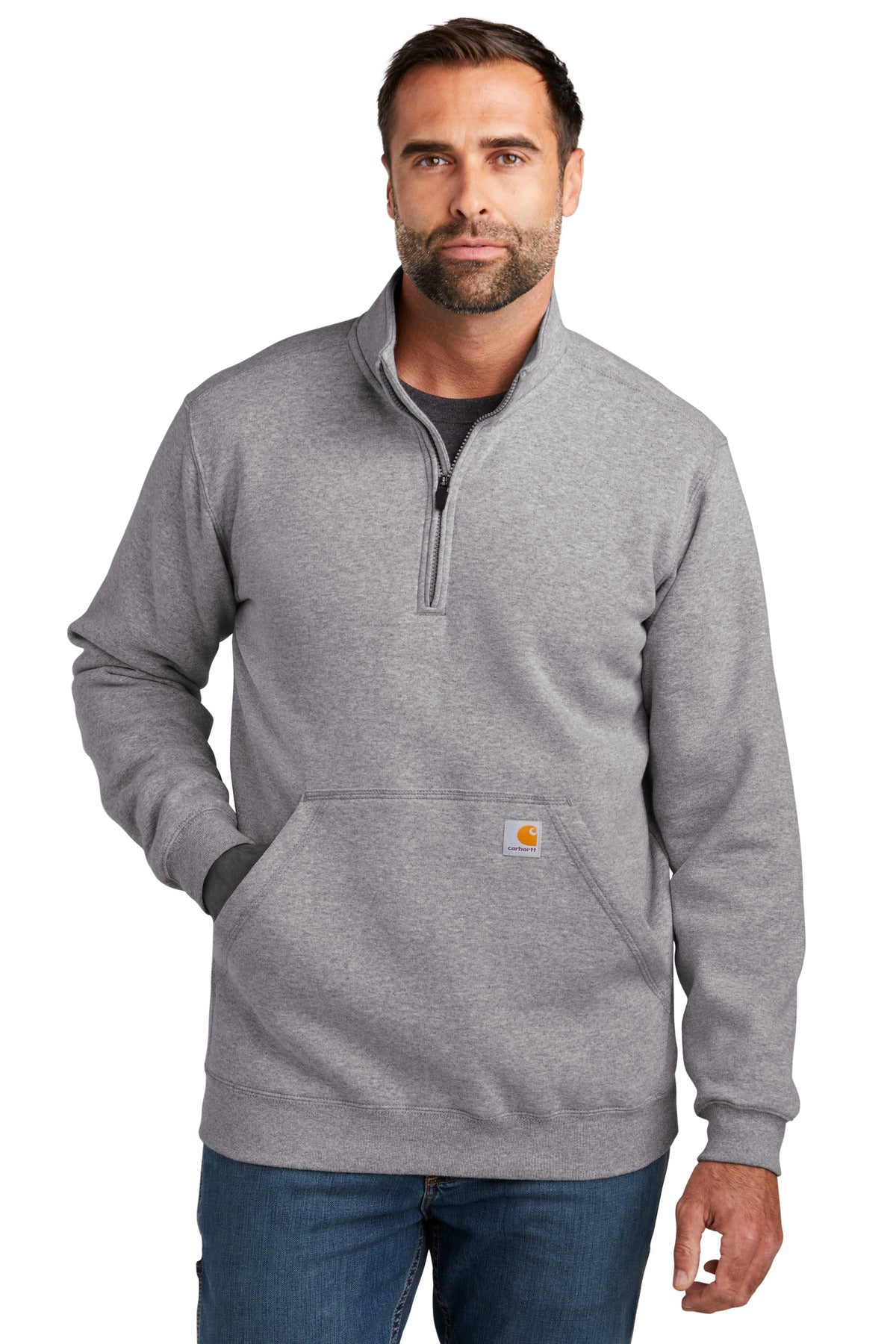 Carhartt® Midweight 1/4-Zip Mock Neck Sweatshirt