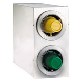 Dispense-Rite CTC-R-2SS Countertop 2-Cup S/S Dispensing Cabinet