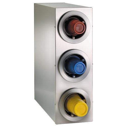 Dispense-Rite CTC-R-3SS Countertop 3-Cup S/S Dispensing Cabinet