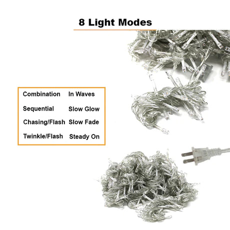 200 LED Halloween Curtain Lights – Haunted Glow