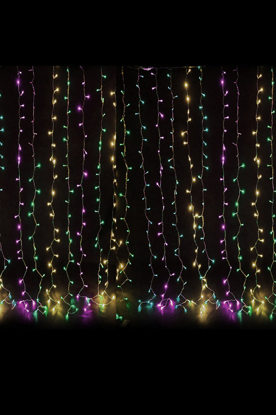 300 LED 12 Strand Twinkling Curtain Light Plug in