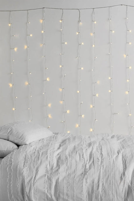 300 LED 12 Strand Twinkling Curtain Light Plug in