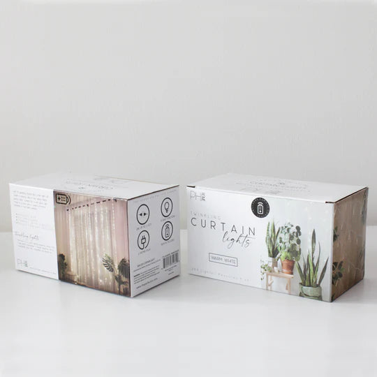 300 LED 12-Strand Twinkling Curtain Light with Remote Control