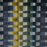 Multicolor Geometric Cut Velvet Upholstery Fabric