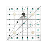 Sew Magnetic Acrylic Fabric - Turquoise And Black, 6.5" X 6.5" Ruler (1 Piece)