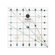 Sew Magnetic Acrylic Fabric - Turquoise And Black, 6.5" X 6.5" Ruler (1 Piece)