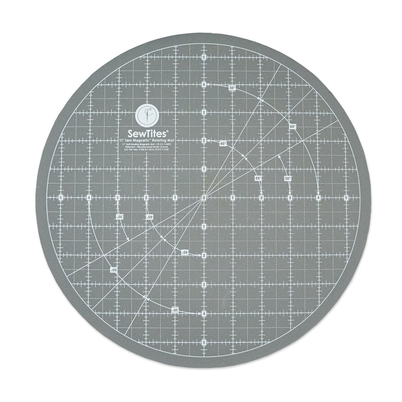 Sew Magnetic 11" Rotating Self-Healing Cutting Mat - Rotating Self-Healing Cutting Mat, 11" Diameter (1 Unit)