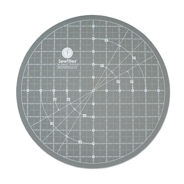 Sew Magnetic 11" Rotating Self-Healing Cutting Mat - Rotating Self-Healing Cutting Mat, 11" Diameter (1 Unit)