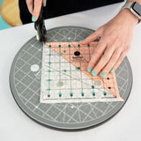 Sew Magnetic 11" Rotating Self-Healing Cutting Mat - Rotating Self-Healing Cutting Mat, 11" Diameter (1 Unit)