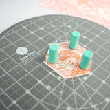 Sew Magnetic Self-Healing Cutting Mat - 11" Rotating, Non-Slip Back, Grid Lines (1 Bundle)