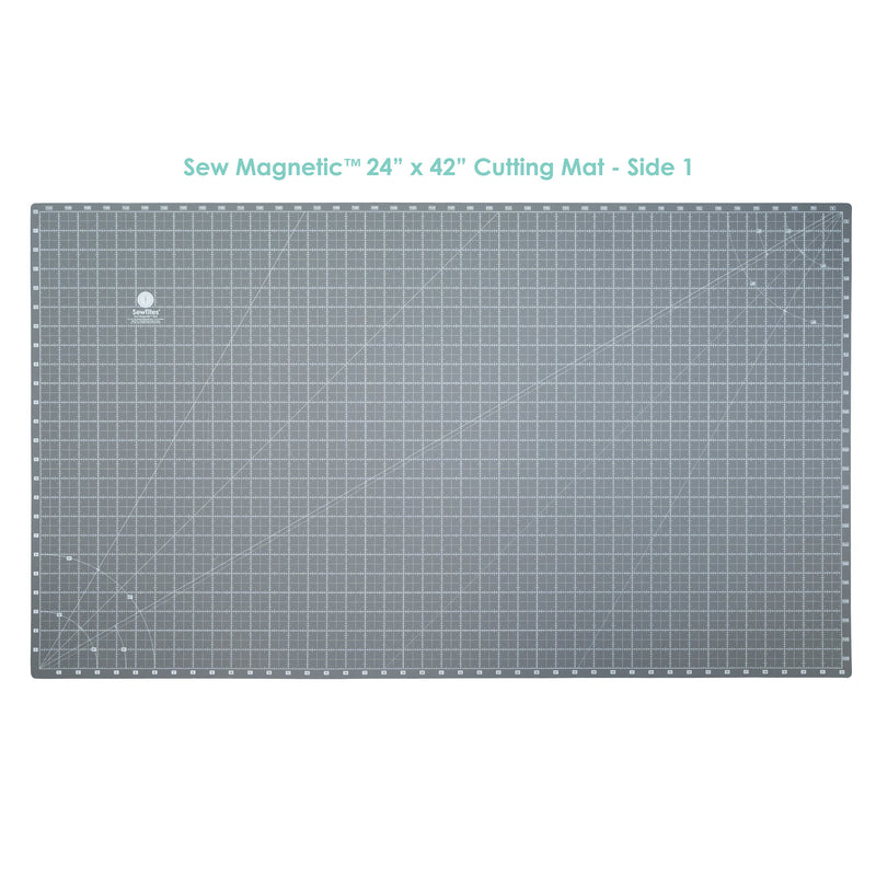Sew Magnetic Self-Healing Cutting Mat - Double-Sided Magnetic Cutting Mat, 24" X 42" Width (1 Mat)