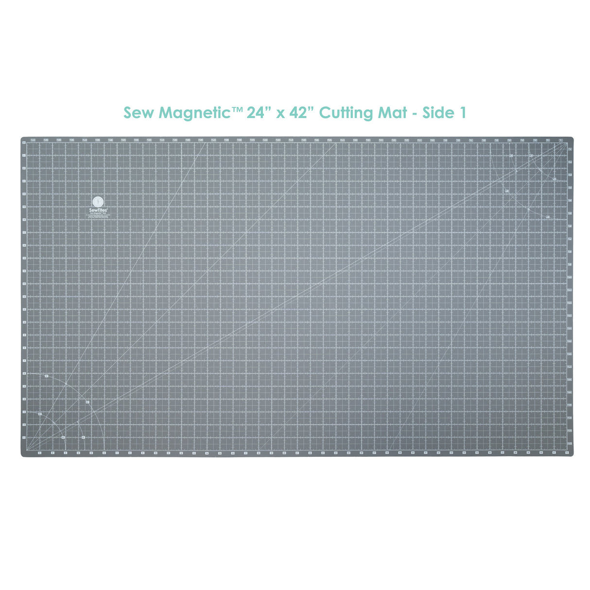 Sew Magnetic Self-Healing Cutting Mat - Double-Sided Magnetic Cutting Mat, 24" X 42" Width (1 Mat)