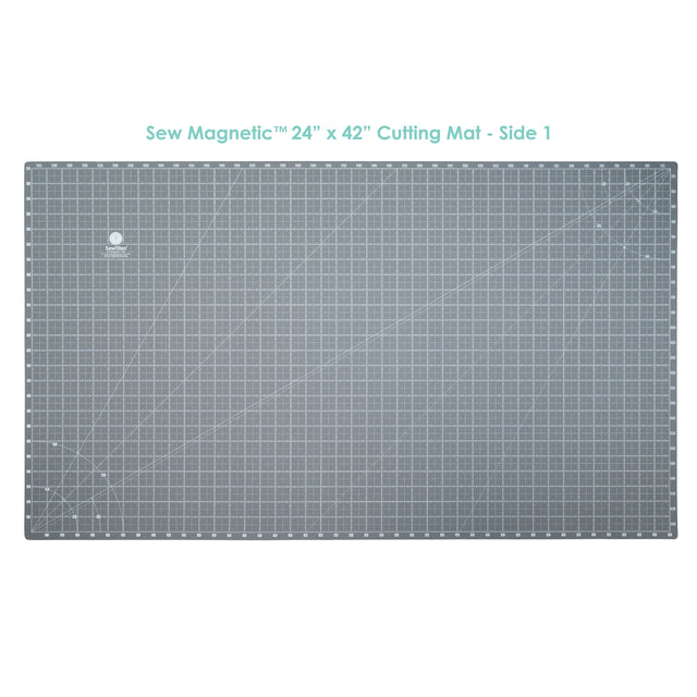 Sew Magnetic Self-Healing Cutting Mat - Double-Sided Magnetic Cutting Mat, 24" X 42" Width (1 Mat)