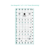 Sew Magnetic Acrylic Fabric - Turquoise And Black Imprint, 6.5" X 12.5" (1 Unit)