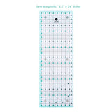 Sew Magnetic Acrylic Fabric - Turquoise And Black Imprint, 8.5" X 24" (1 Unit)