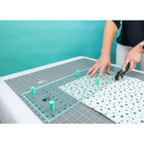 Sew Magnetic Cutting System Expanded Kit - Magnetic Cutting System, 24" X 42" Mat, 8.5" X 24" Ruler, 16 Boosters (1 Kit)