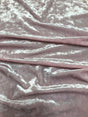 Polyester Crushed Shiny Velvet Fabric - Dusty Rose, Royal, Charcoal, Hunter Green, Brown, Red, Burgundy, Wine, 58-60" Width