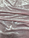 Polyester Crushed Shiny Velvet Fabric - Dusty Rose, Royal, Charcoal, Hunter Green, Brown, Red, Burgundy, Wine, 58-60" Width