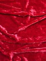 Polyester Crushed Shiny Velvet Fabric - Dusty Rose, Royal, Charcoal, Hunter Green, Brown, Red, Burgundy, Wine, 58-60" Width