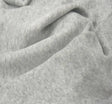 CVC Velour Cotton Polyester Fabric - Solid Heather Gray, 58/60" Width (1 Yard)
