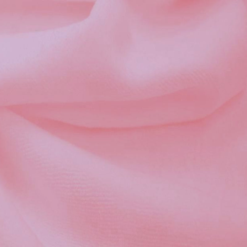 1 Yard CVC Velour Solid Pink Fabric, 58/60″ Wide Cotton Polyester Blend
