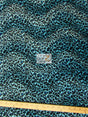 Blue/Black Spot Velboa Cheetah Animal Short Pile Fabric