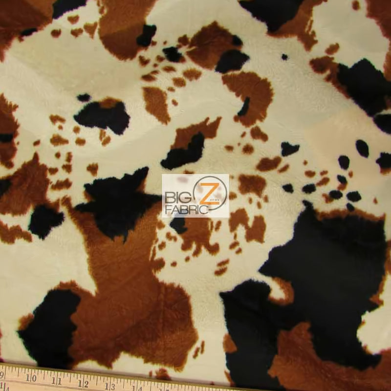 Velboa Cow Animal Short Pile Fabric by the Yard