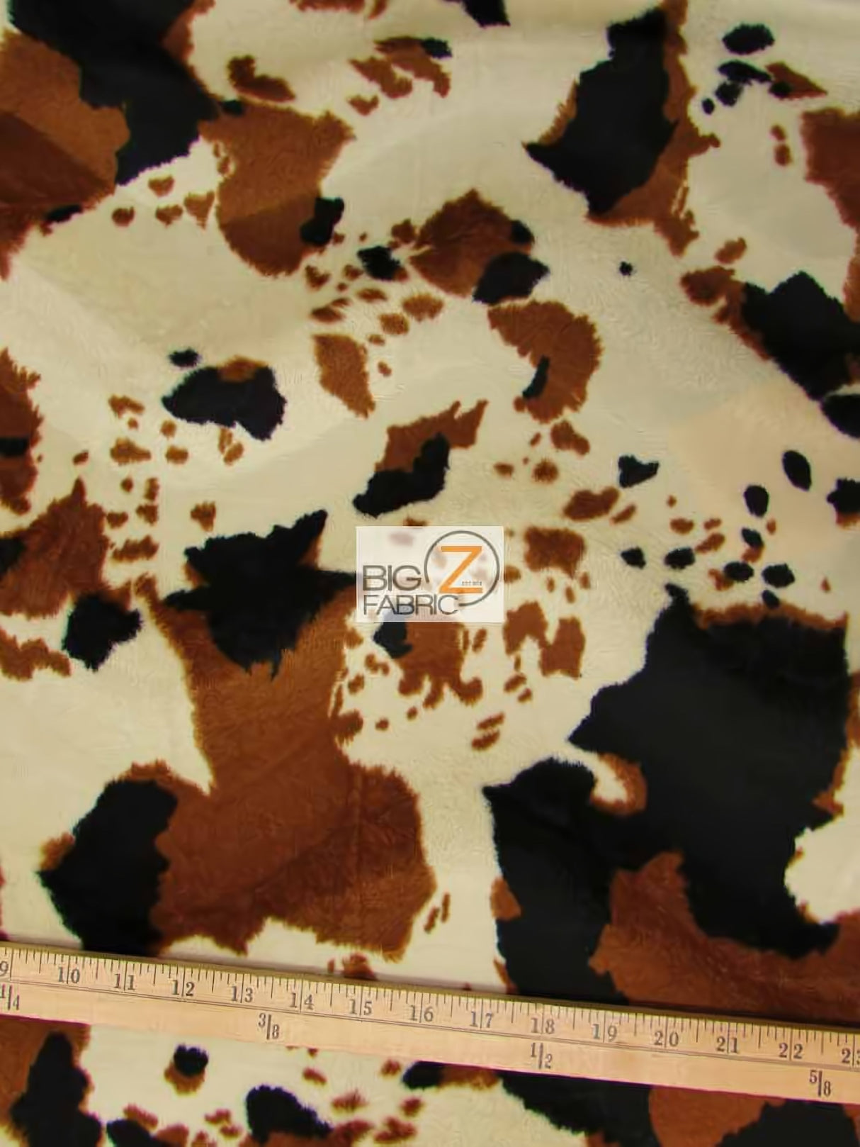 Velboa Cow Animal Short Pile Fabric by the Yard