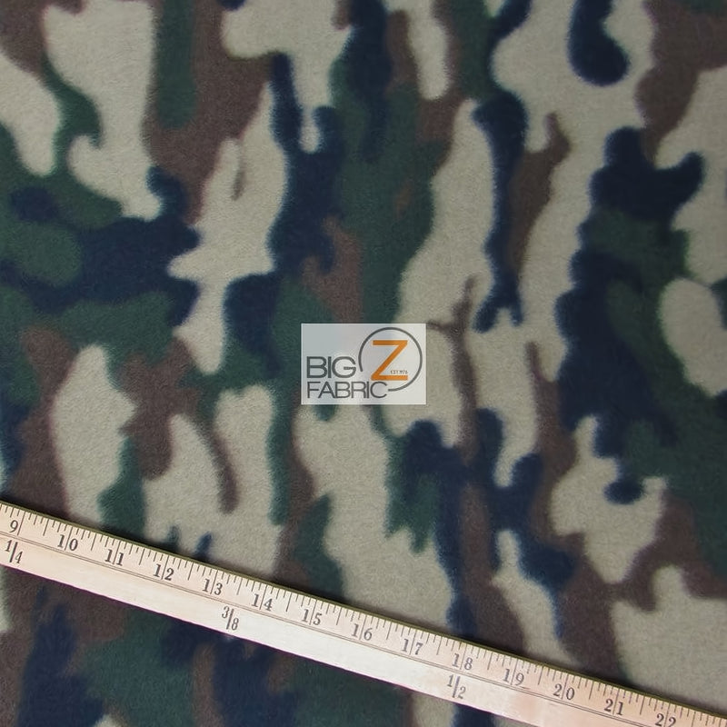Army Camouflage Fleece Fabric