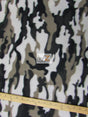 Printed Fleece Fabric Army Camouflage White/Silver/Black