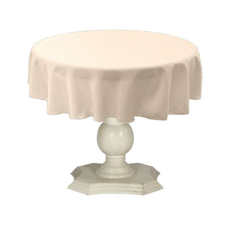 Tablecloth Dull Bridal Satin Fabric - 54" Round, Color Options (1 Piece)