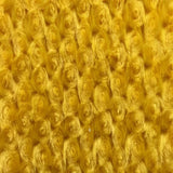 Swirl Rosebud Faux Fur Fabric - 100 Percent Polyester Faux Fur Fabric, Rose Pattern, 60" Width, 11 MM Pile Length (1 Yard)