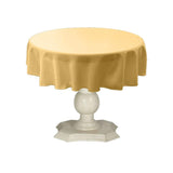 Tablecloth Dull Bridal Satin Fabric - Solid Color, 58" Round (1 Piece)