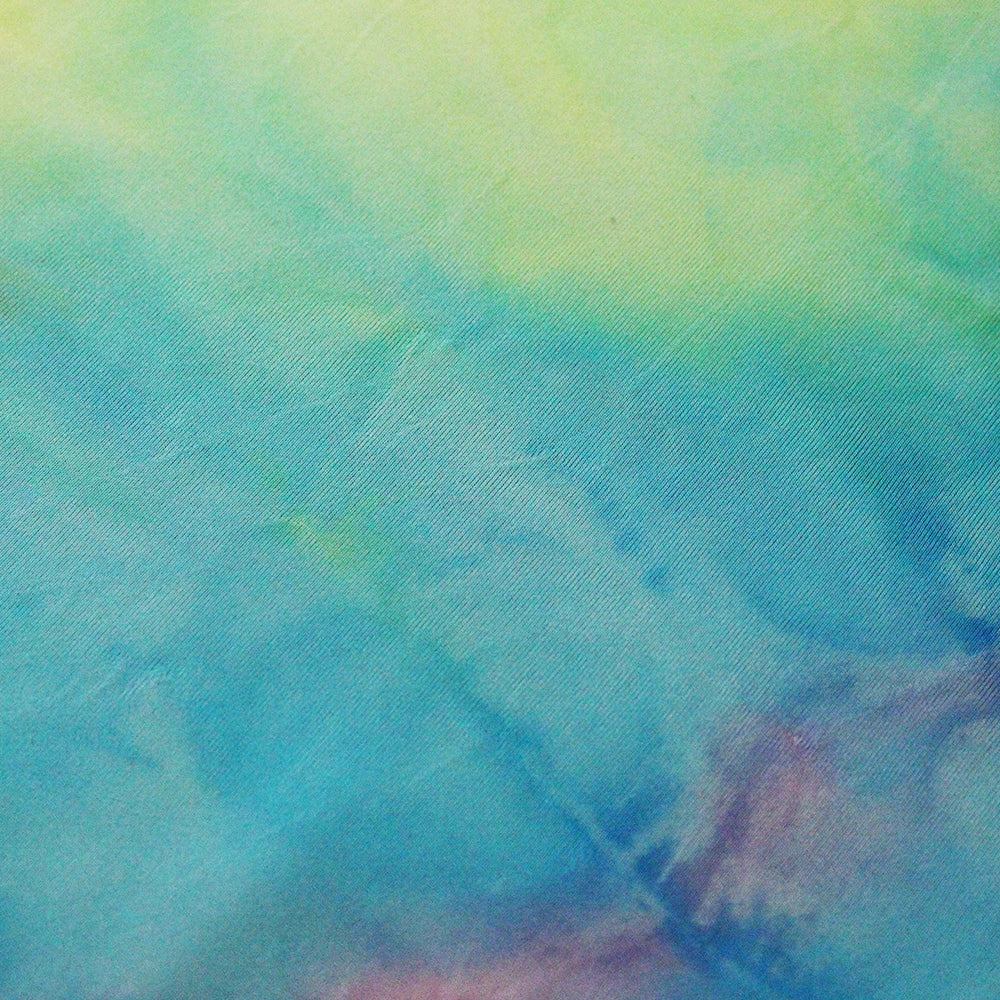 Tie Dye Tricot Poly Spandex Fabric - Firefly, Purple Power, Candy Craze, Volcano, Sun Rays, Tie-Dye Pattern, 58/60" Width (1 Yard)