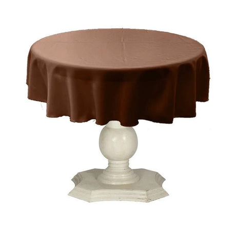 Dull Bridal Satin Fabric - Solid Color, 51" Round (1 Piece)
